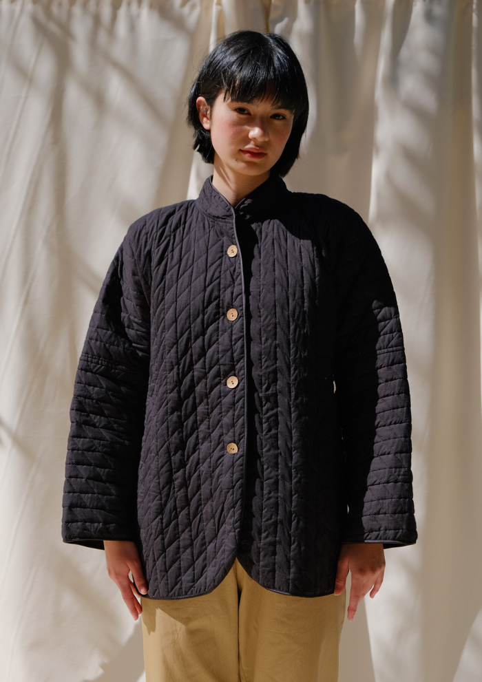 Quilted Jacket – Black
