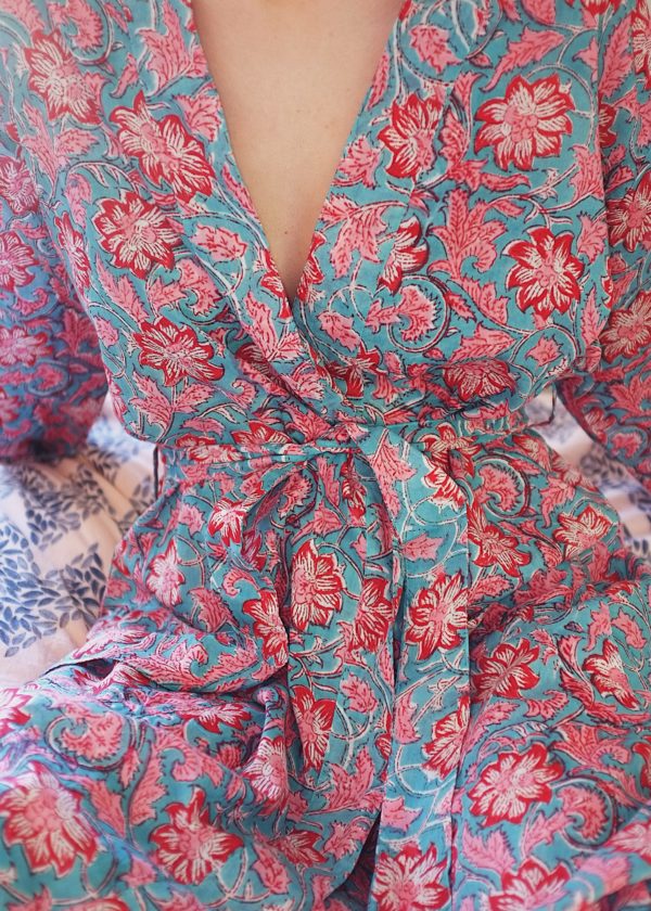 Kimono Robe - Azalea