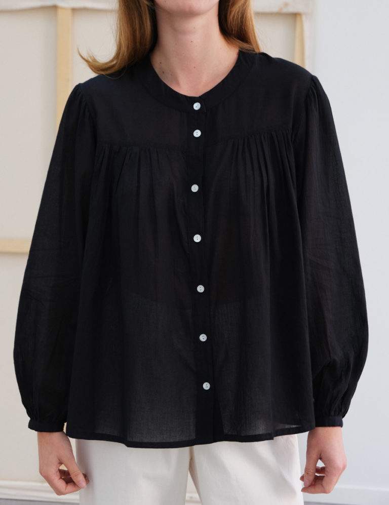 Voile Blouse – Black