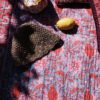 Indian Cotton Quilt - Magenta Blossom
