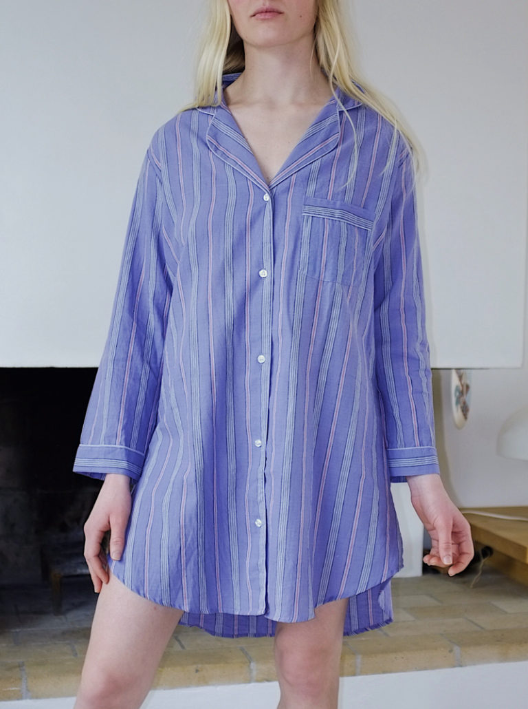 Sleep Shirt - Purple Striped