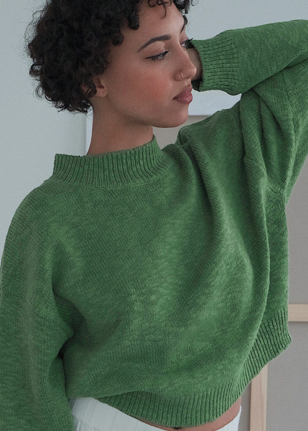 Knitted Crew Neck - Green