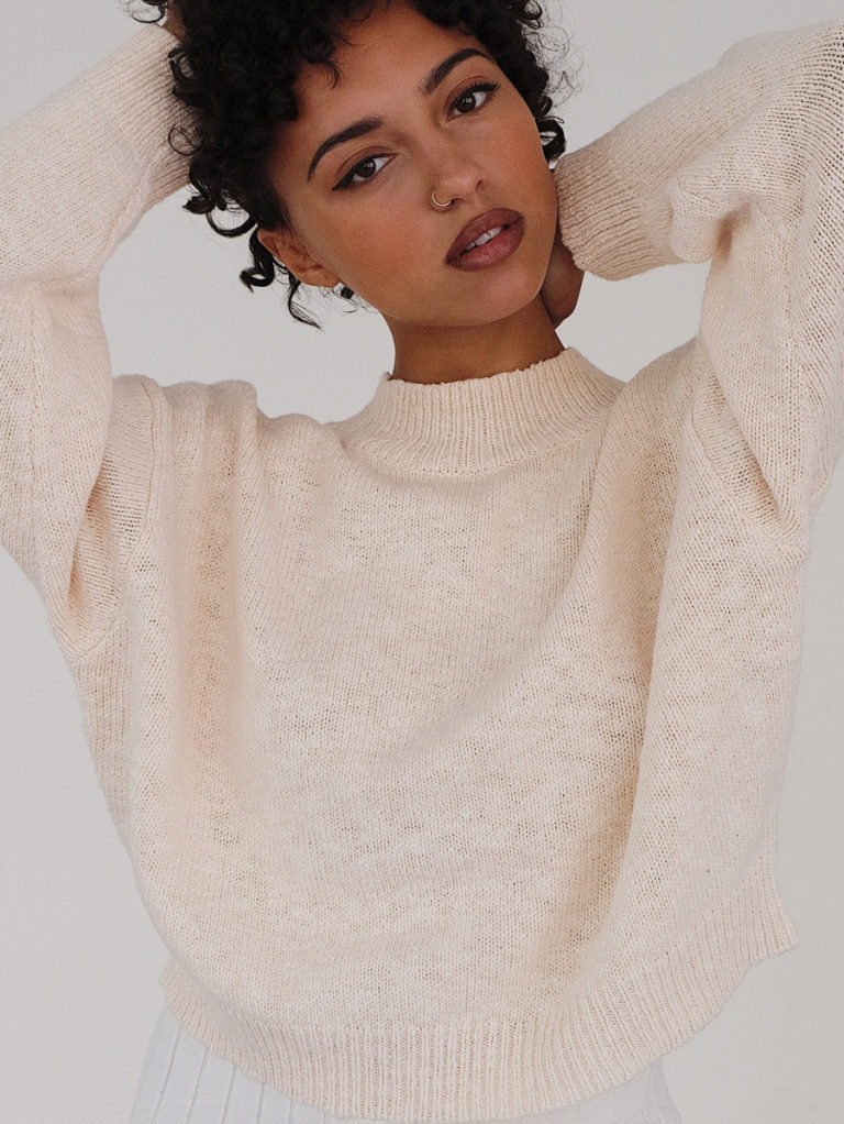 Cotton Knitted Crew Neck