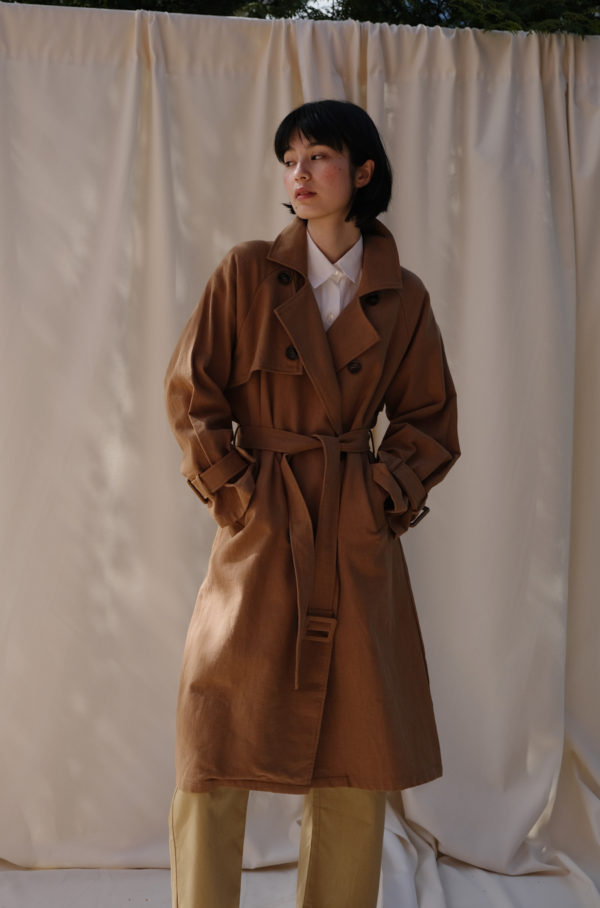 Linen Trench - Camel