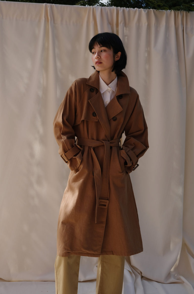 Linen Trench – Camel