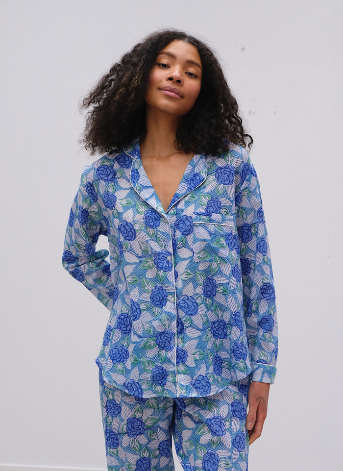 Pyjama Set – Blue Flowers