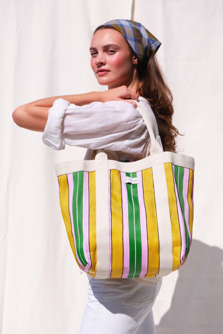 Market Bag – Yellow Stripes