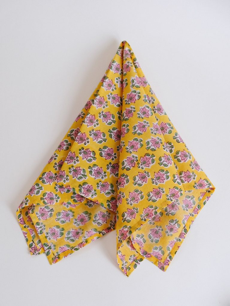 Handkerchief – Yellow Pink