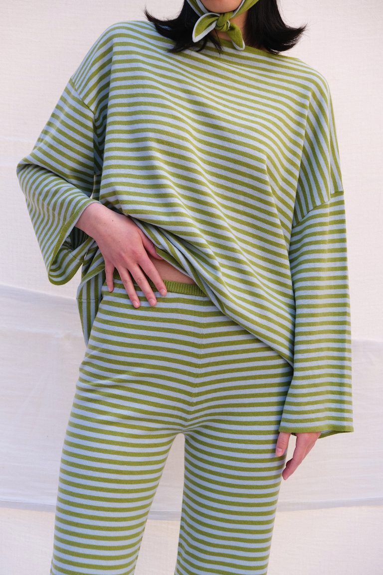 Striped Pants – Pooltile / Lime