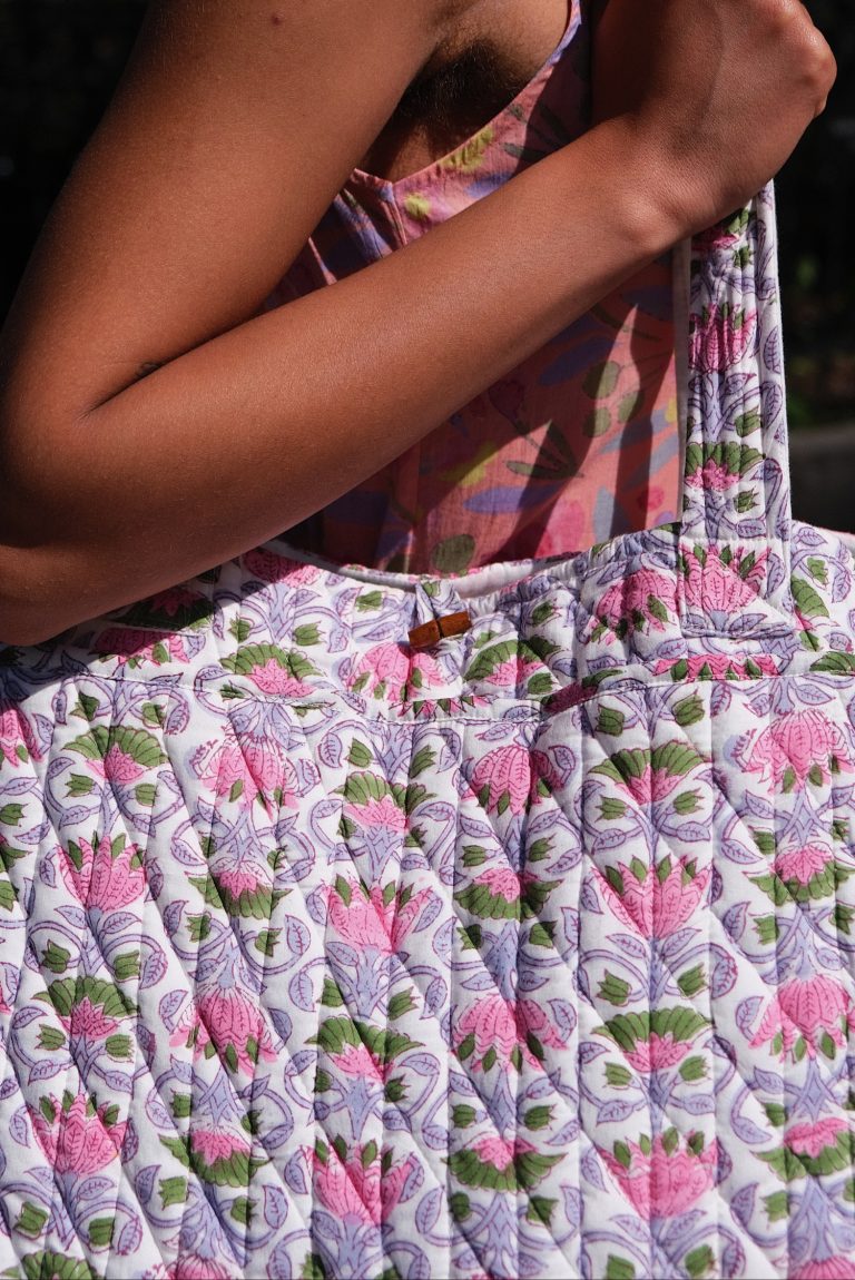 Large Quilted Bag – Waterlily