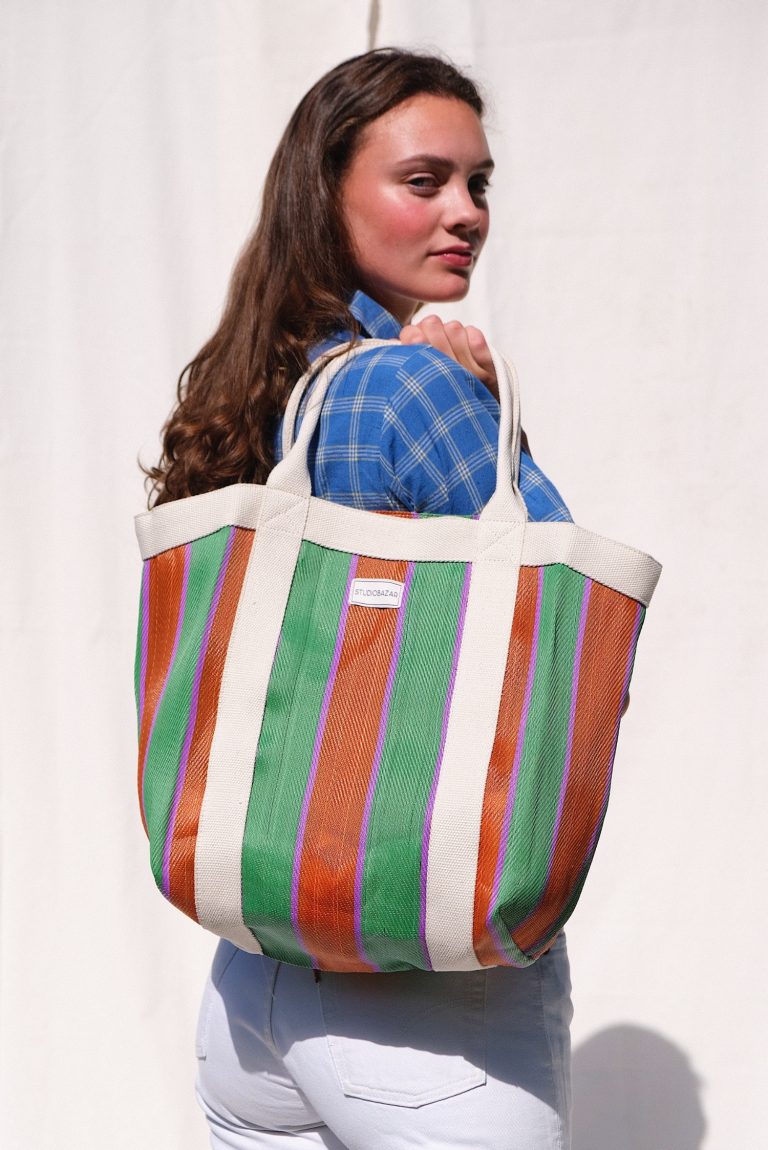 Market Bag – Brown Stripes
