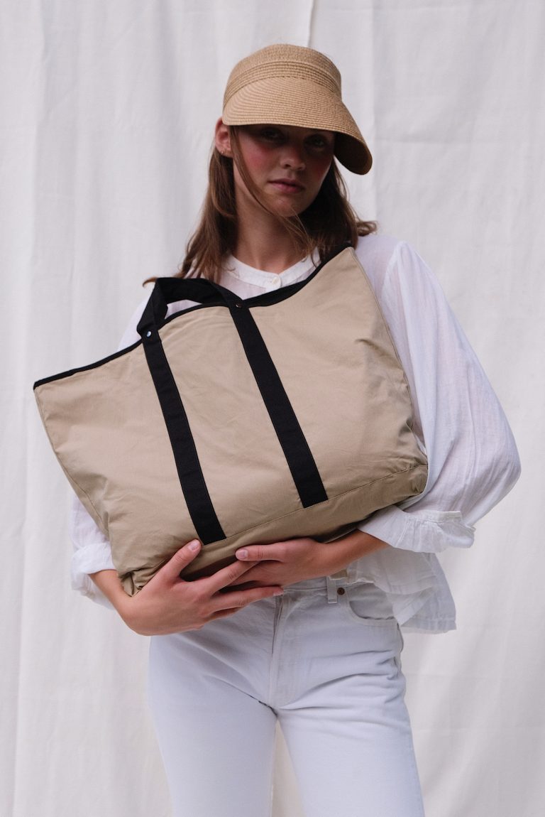 Weekend Bag – Sand & Charcoal