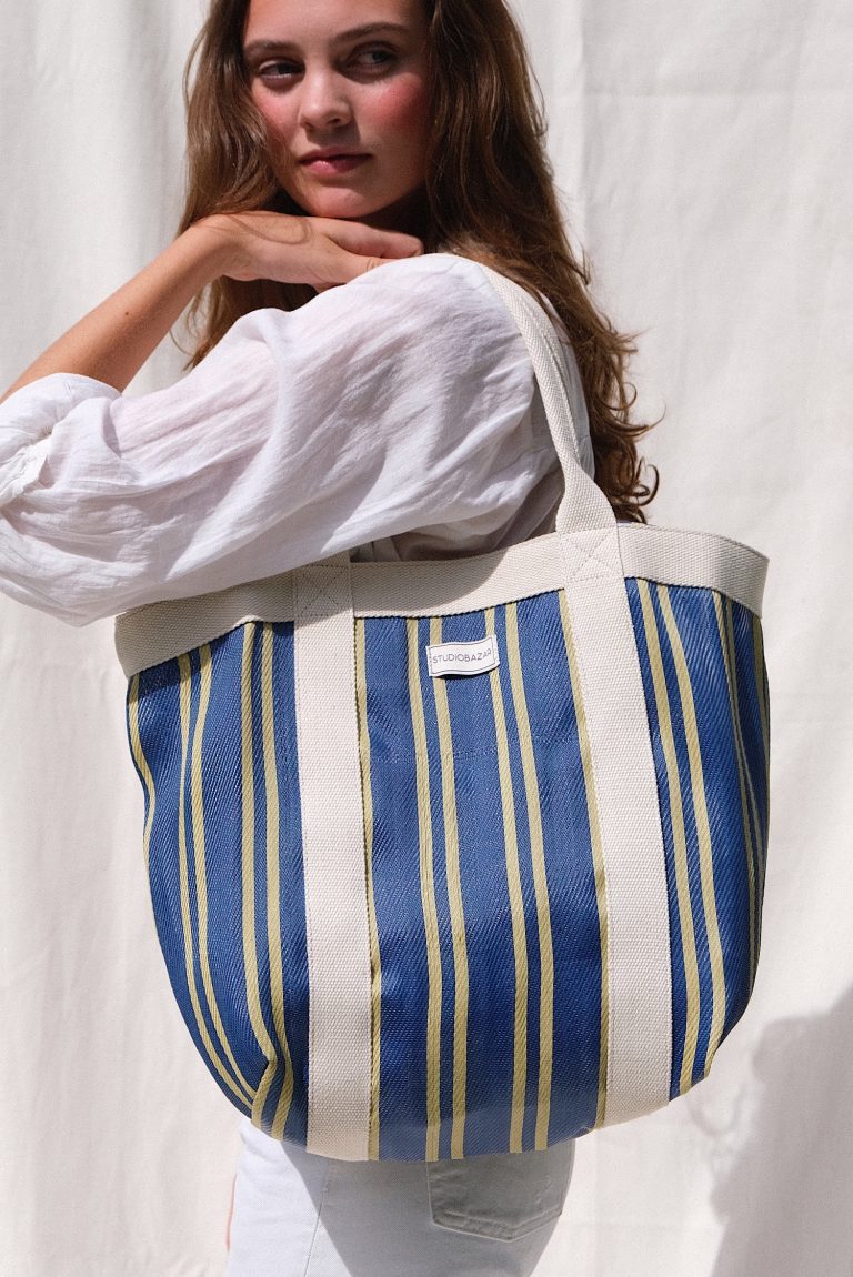 Market Bag – Blue Stripes