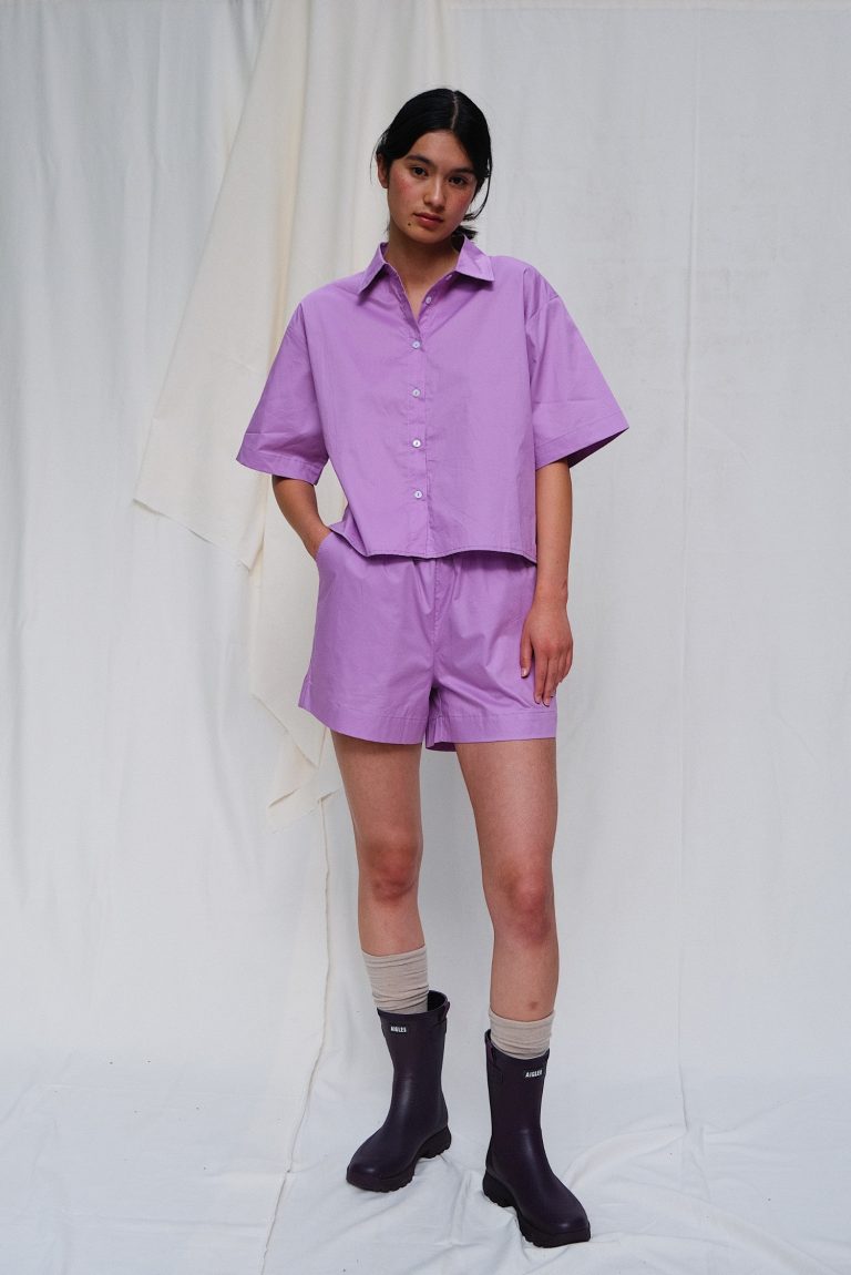 Poplin Shorts – Lilac