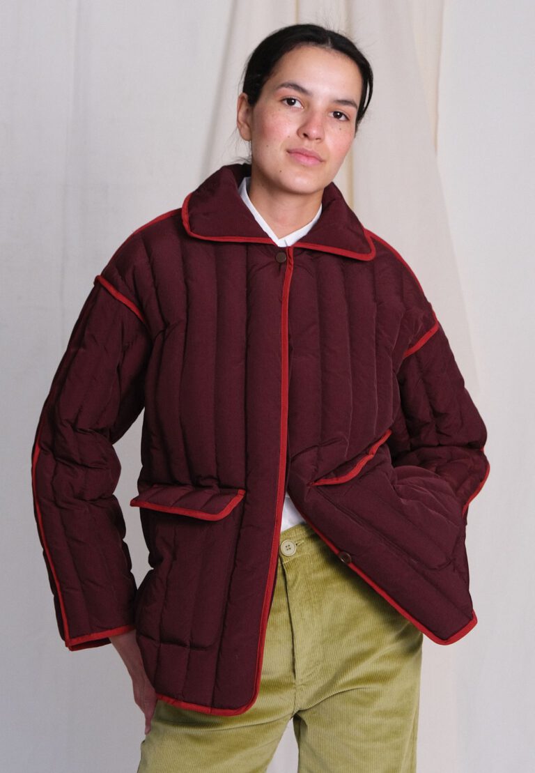 Down Jacket – Plum/ Scarlet