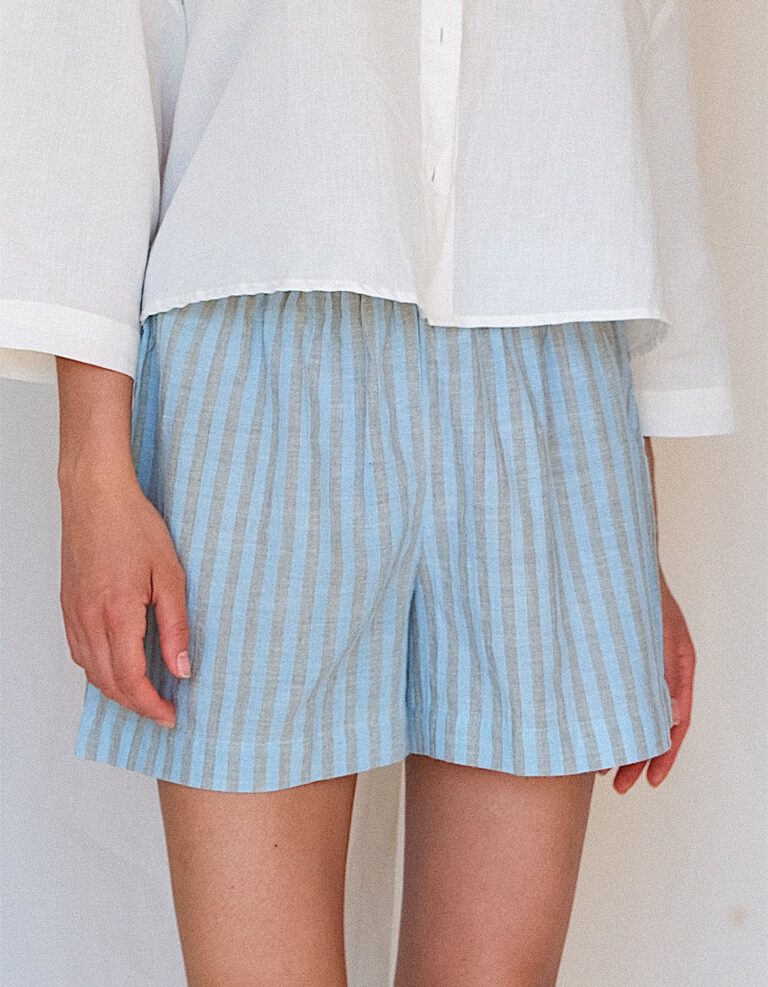 Striped Handloom Shorts