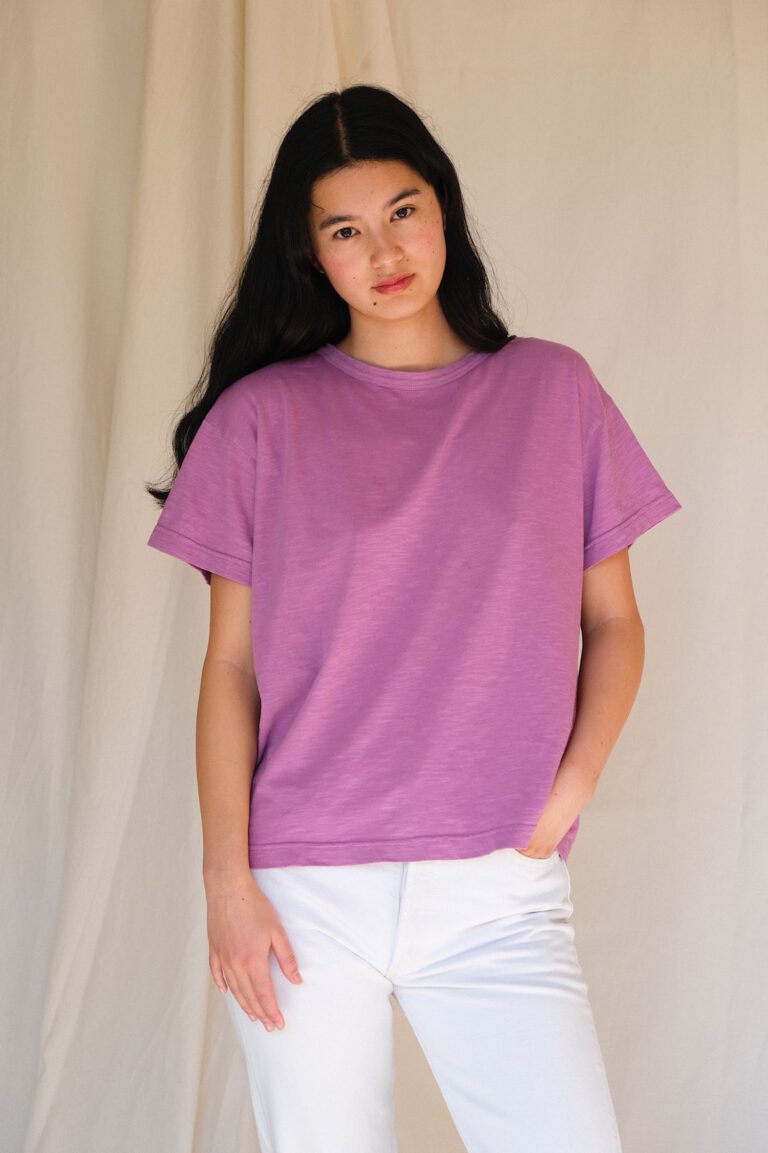 Organic Cotton Tee – Lilac