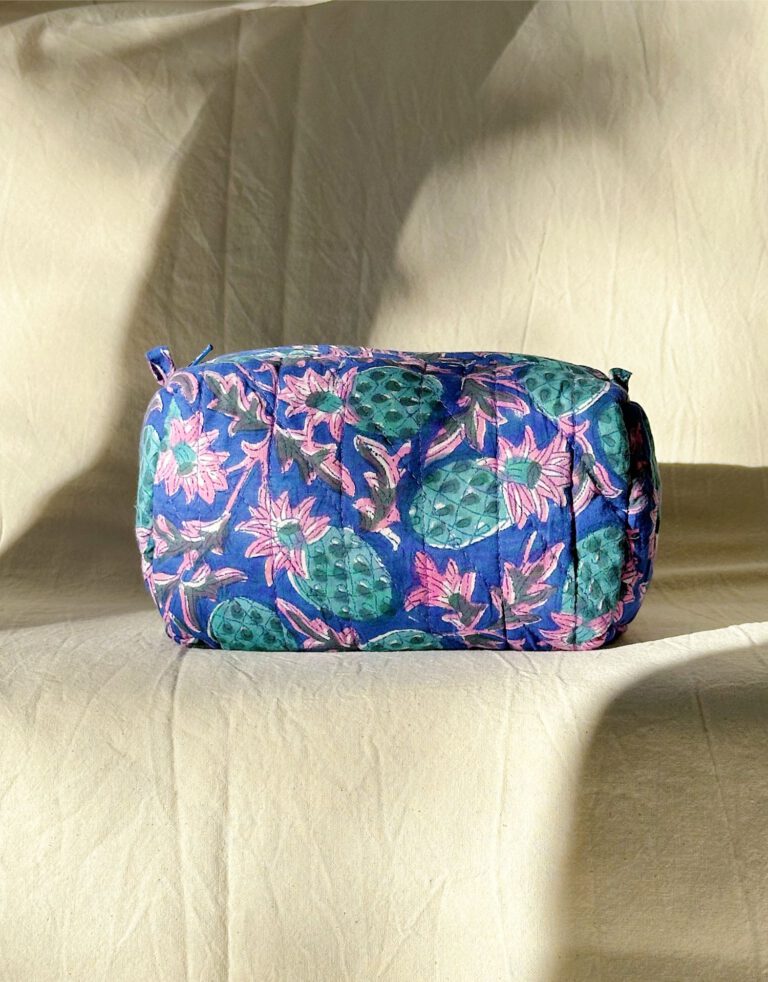 Quilted Cosmetic Bag – Tropical