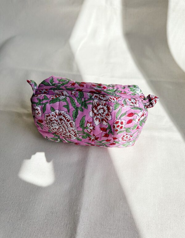 Quilted Cosmetic Bag - Petal Mirage - Image 2