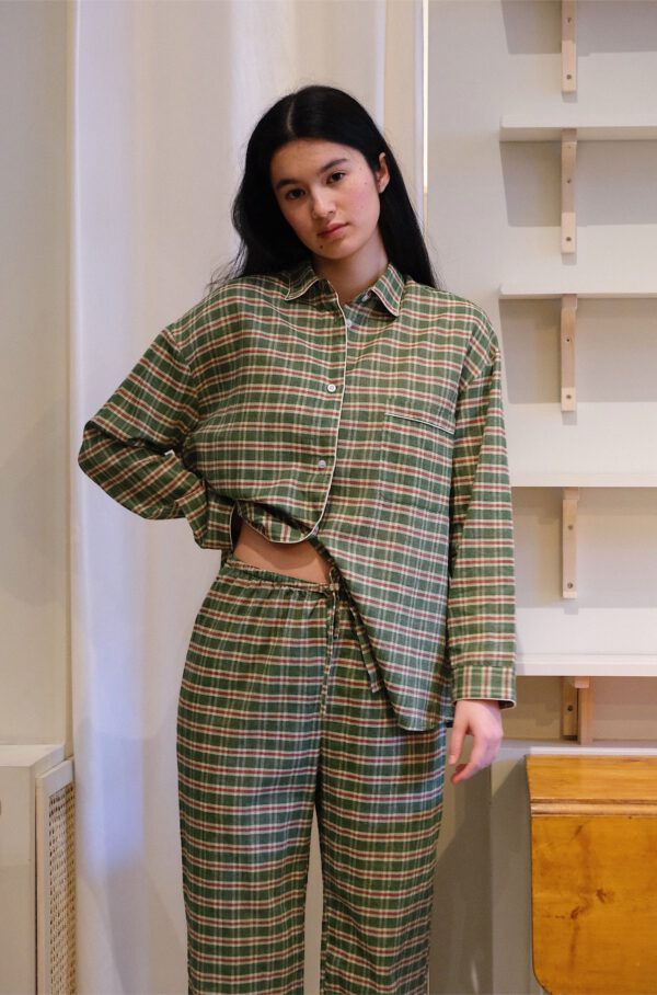 Pyjama Set - Plaid Green