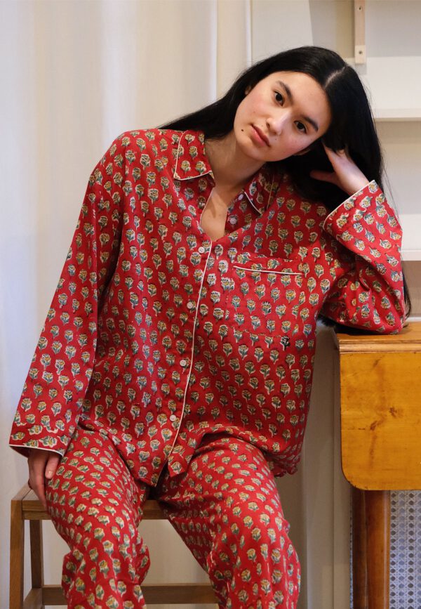 Pyjama Set - Red Floral