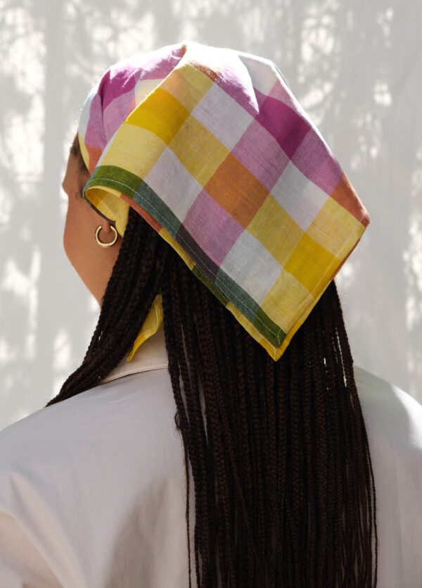 Plaid Handkerchief - Sorbet - Image 2
