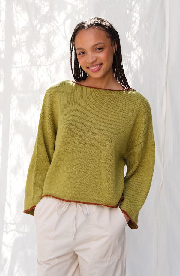 Boat Neck Knit - Pistachio - Image 3