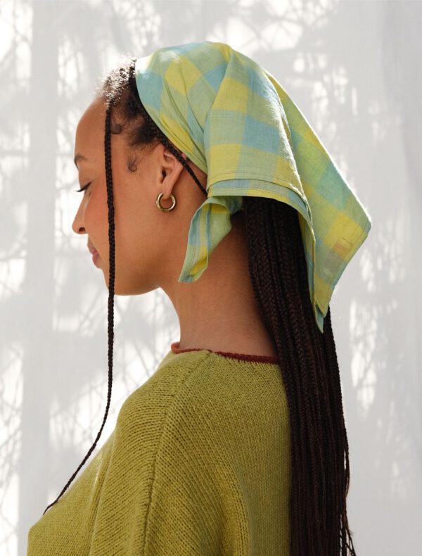 Plaid Handkerchief - Lemon Sky - Image 2