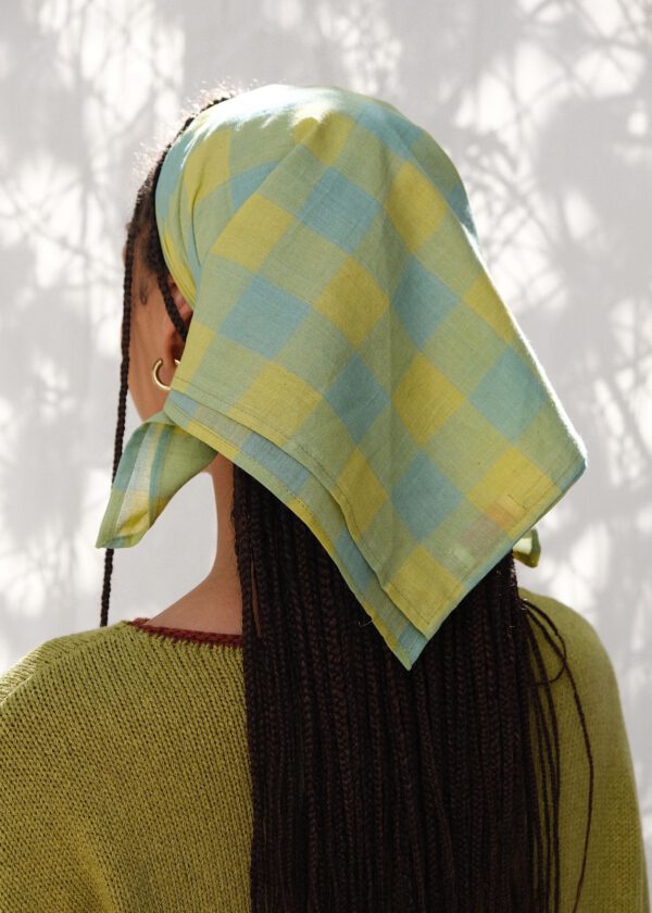 Plaid Handkerchief - Lemon Sky
