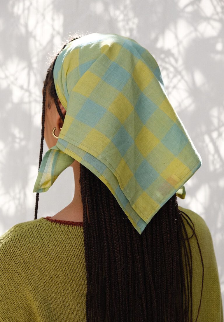Plaid Handkerchief – Lemon Sky