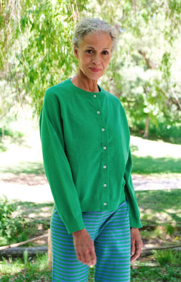Fine Knit Cardigan - Bergamot - Image 2