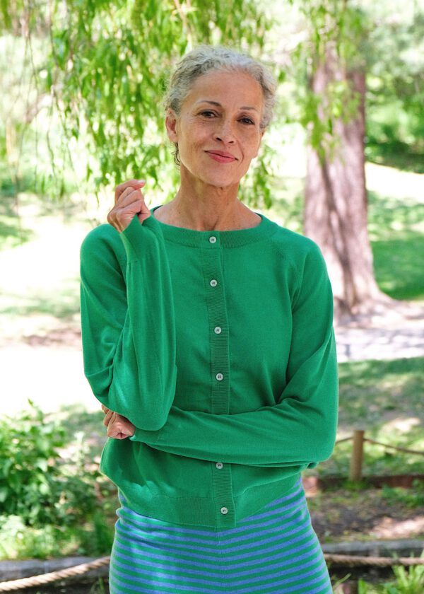 Fine Knit Cardigan - Bergamot
