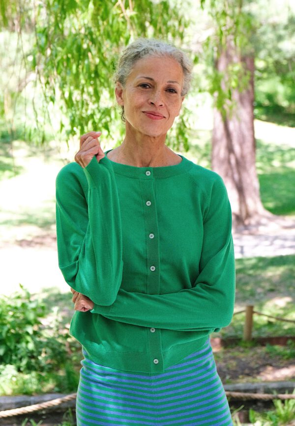 Fine Knit Cardigan - Bergamot