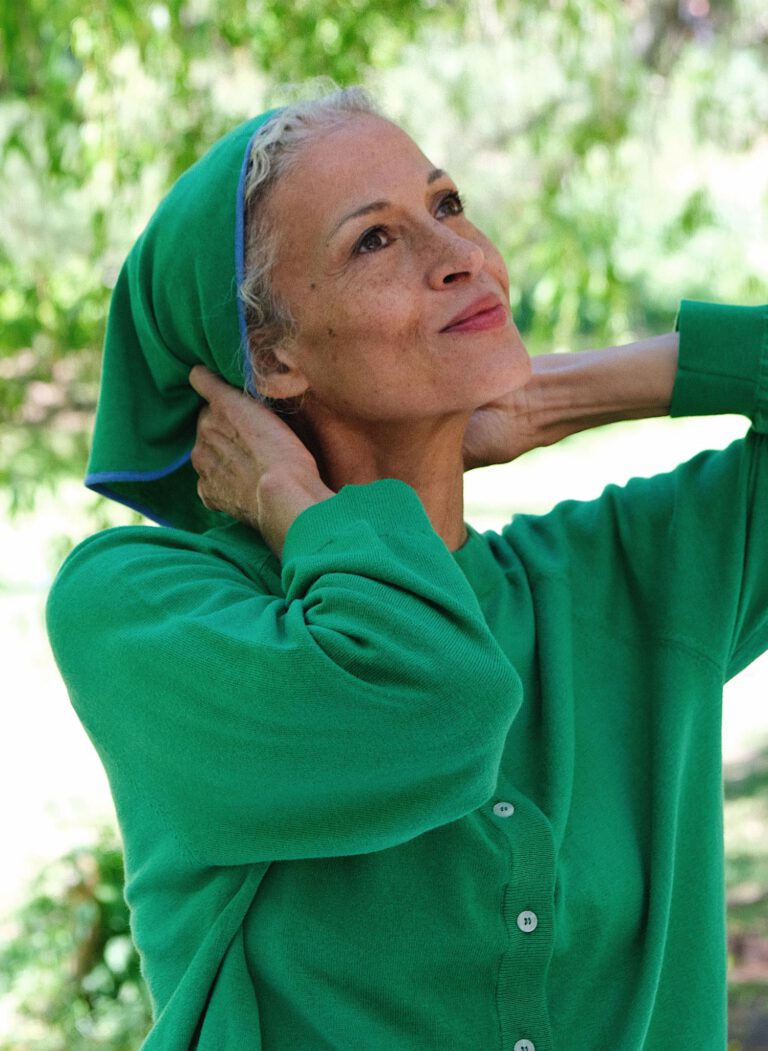Triangle Scarf – Bergamot/ Zaffre