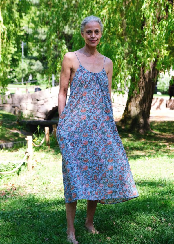 Cotton Tie Dress - Meadow