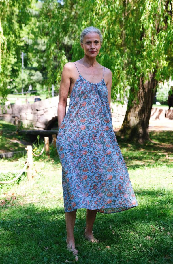 Cotton Tie Dress - Meadow