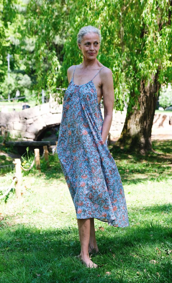Cotton Tie Dress - Meadow - Image 7