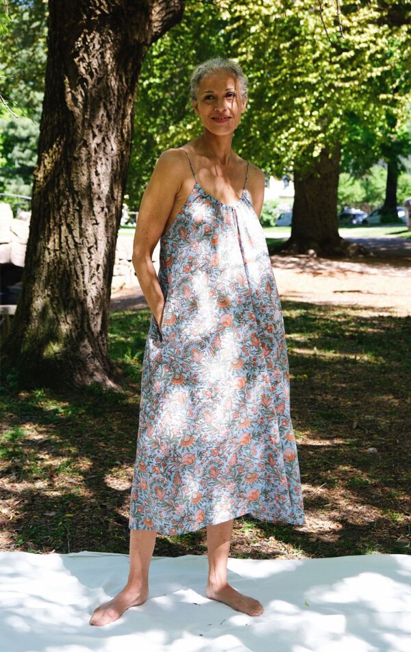 Cotton Tie Dress - Meadow - Image 6