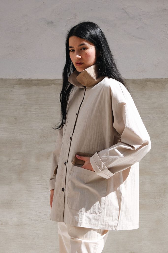 デレス　deres linen jacket SAND Duster Jacket - Sand - StudioBazar
