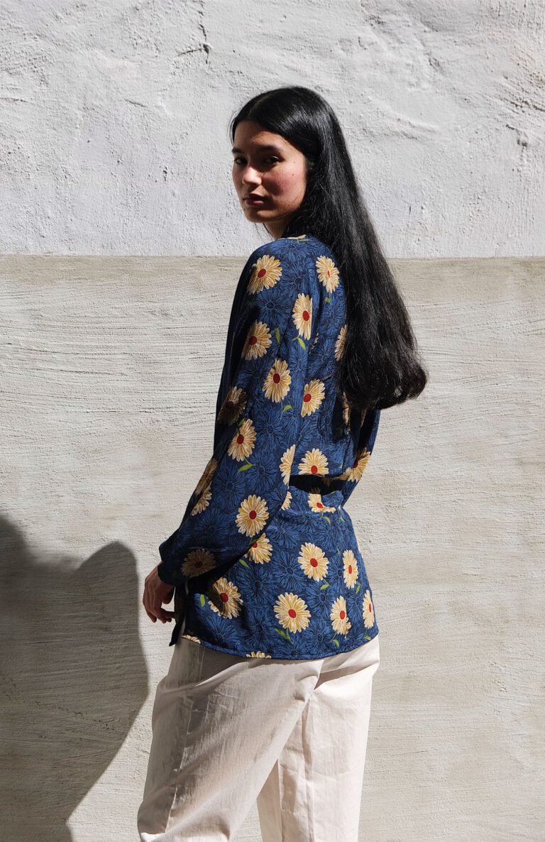 Silk Sari Kimono Jacket – Sunflower