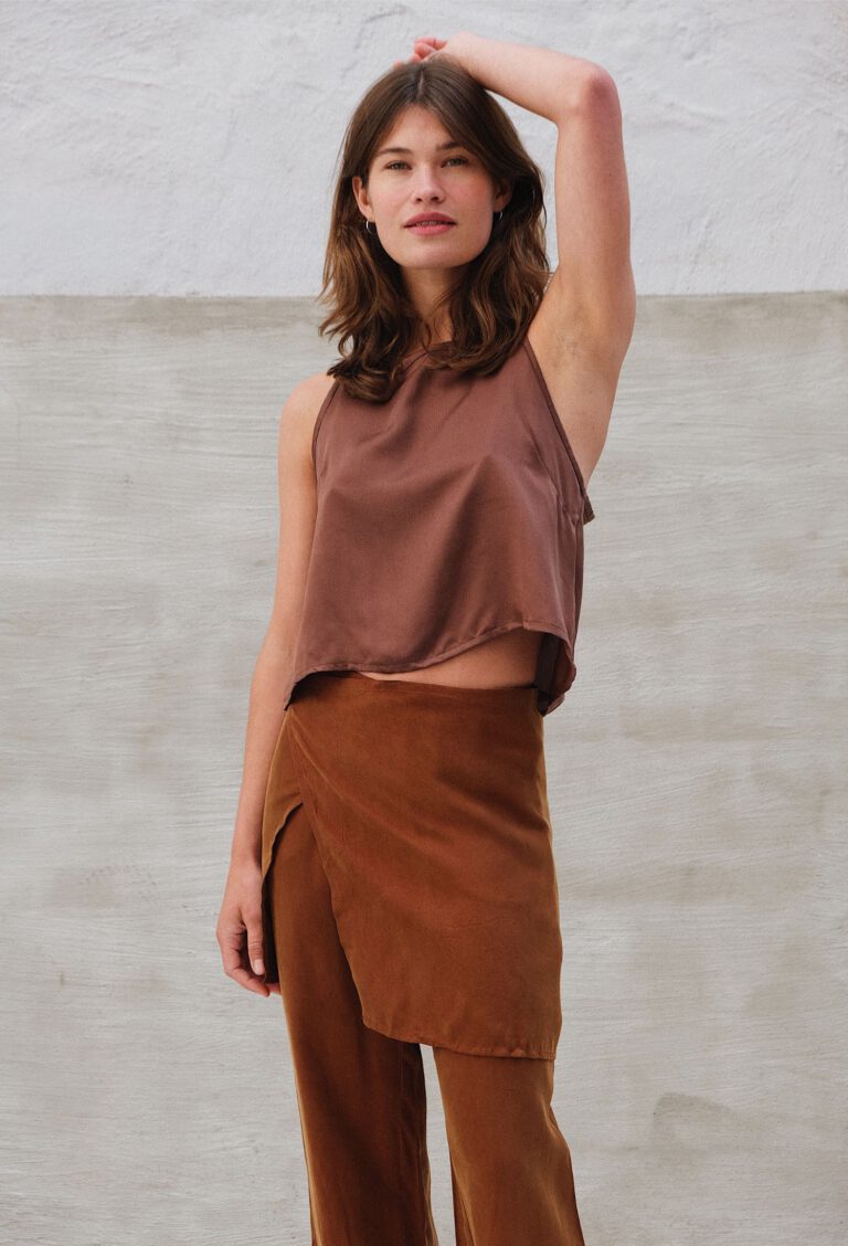 Cupro Wrap Skirt – Hazel