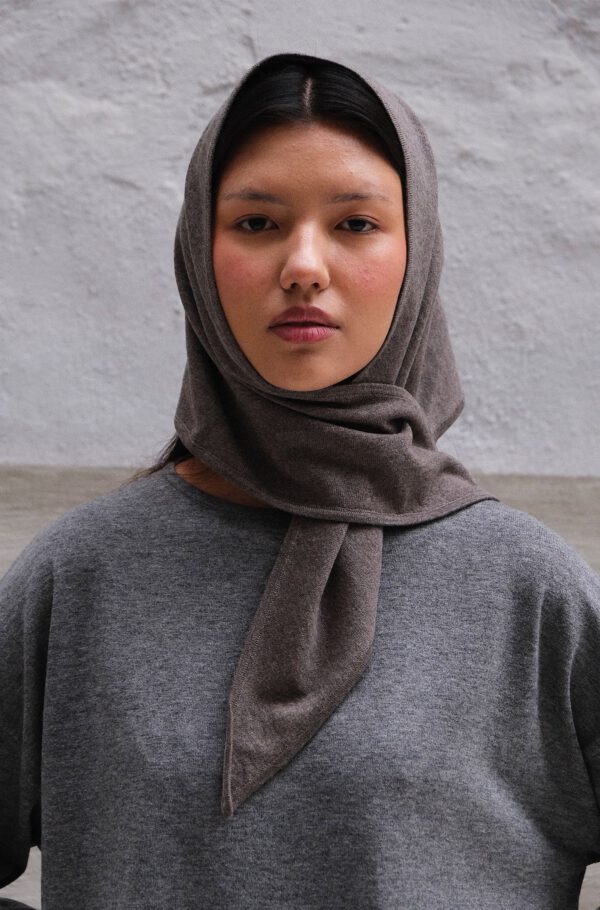 Triangle Scarf - Taupe - Image 2