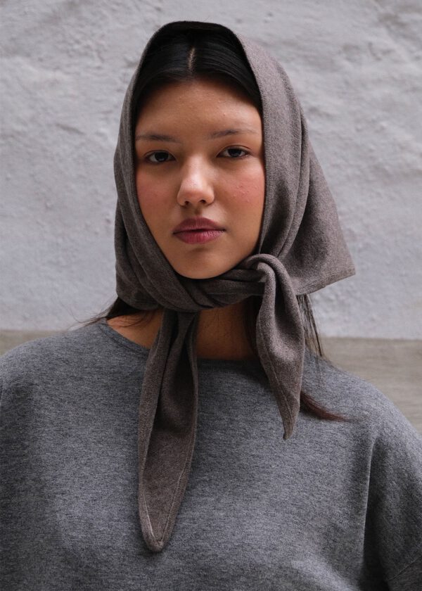 Triangle Scarf - Taupe