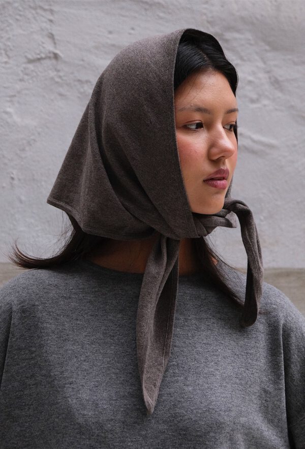 Triangle Scarf - Taupe - Image 3