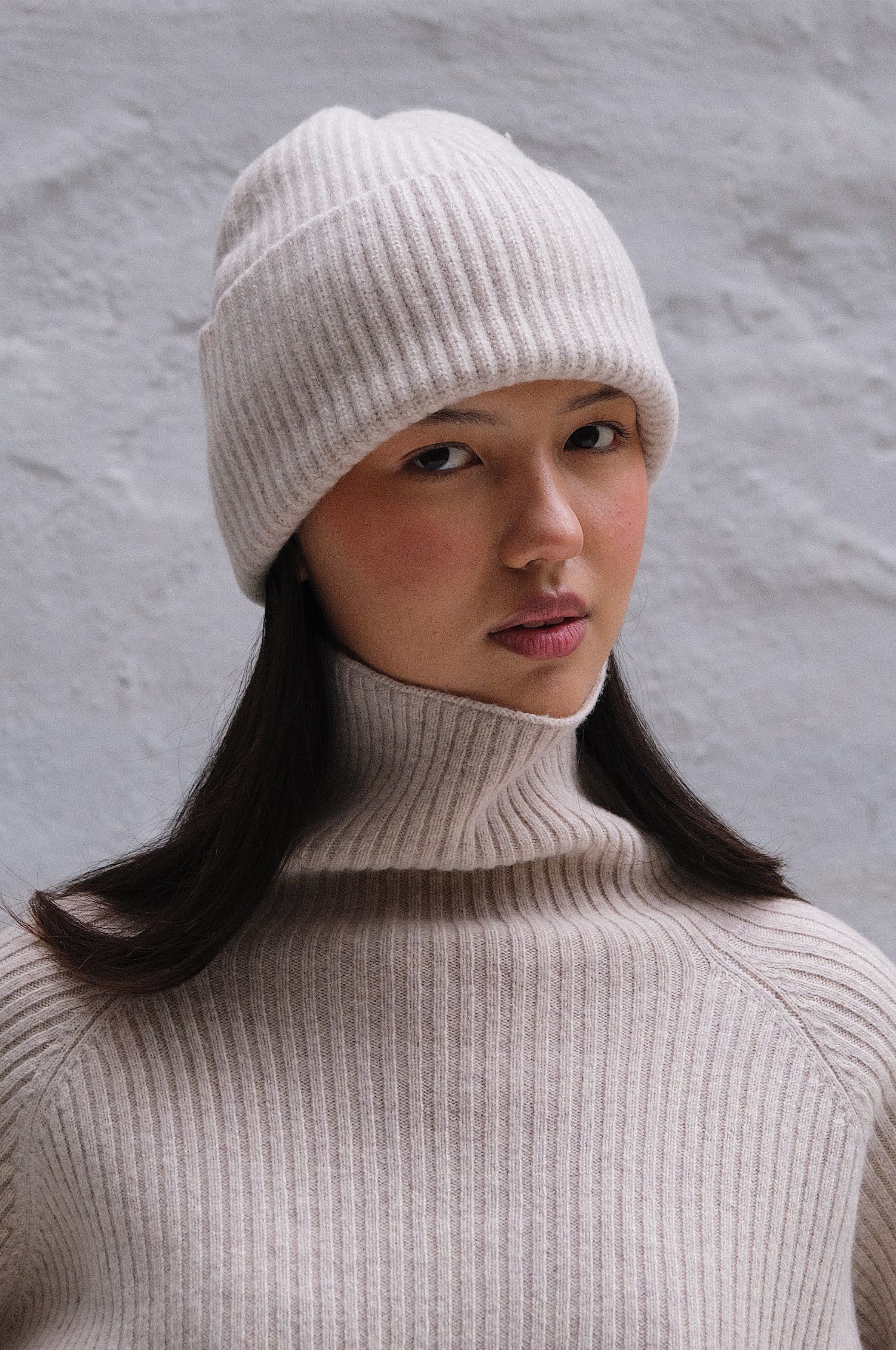 oat Merino Rib Hat – Oat