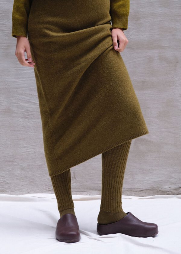 Merino Leg Warmers - Olive
