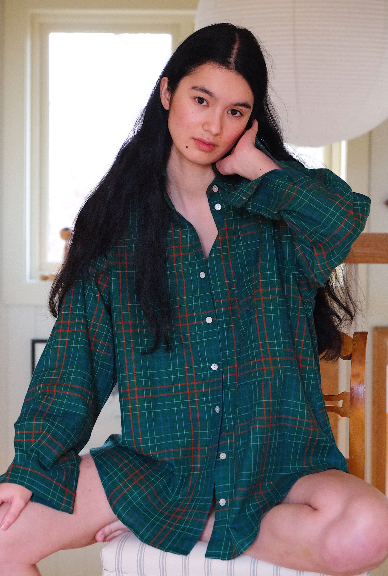 cotton_shirt Handloom Cotton Shirt – Pine Grid