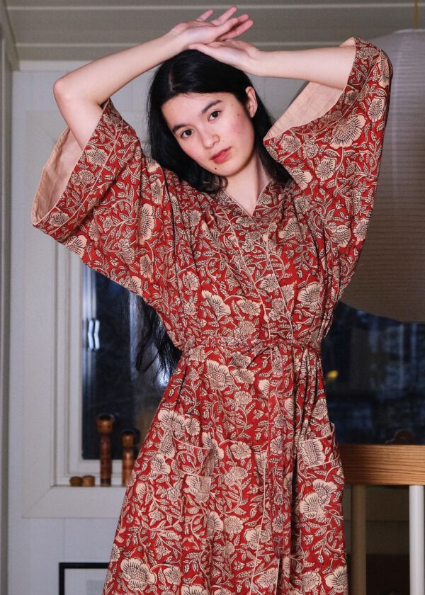 Kimono Robe - Rusty Bloom