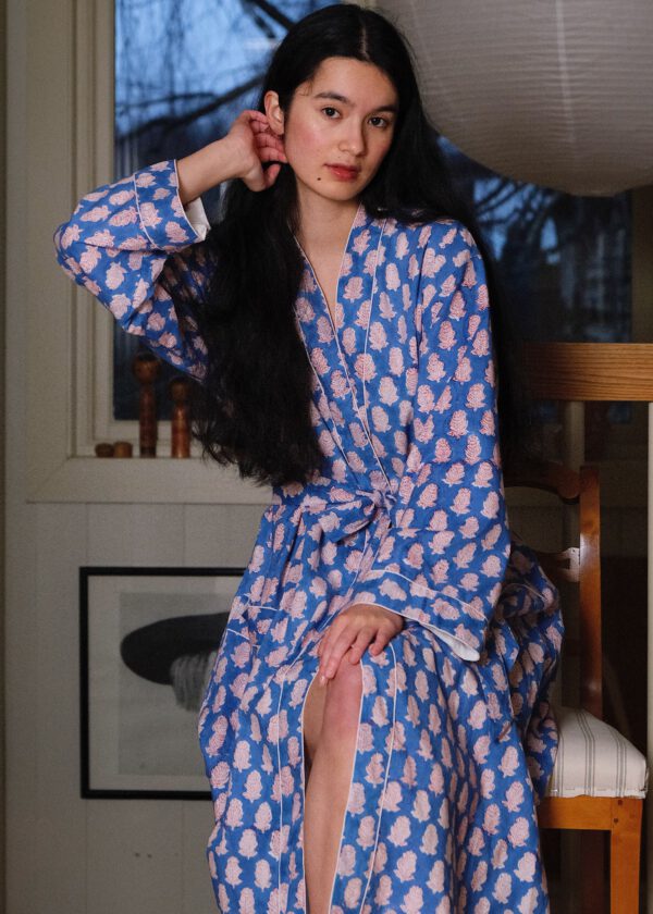 Kimono Robe - Petal Blue