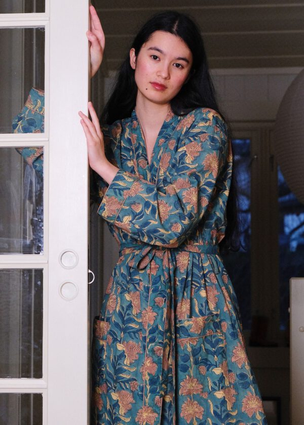 Kimono Robe - Ocean Bloom